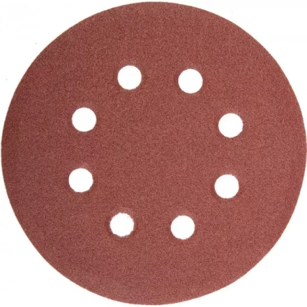 Круг шлифовальный универсальный STAYER &quot;MASTER&quot; из абразивной бумаги на велкро основе, 8 отверстий, Р120, 115мм, 5шт 35450-115-120 купить в Урае