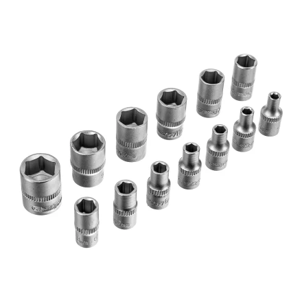 Набор инструментов Сибртех 14172, 1/2&quot;, 3/8&quot;, 1/4&quot;, пластиковый кейс 160 предм. купить в Урае