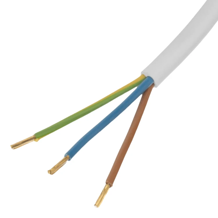 Шнур сетевой Denzel Energy Series, ПВС, 1,5 м, 3 x 1,5 мм, с неразборной вилкой, белый, 3 м, 37670 купить в Урае