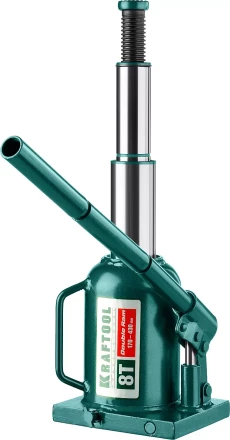 Домкрат гидравлический бутылочный &quot;Double Ram&quot;, сварной, телескопический, 8т, 170-430мм, KRAFTOOL 43463-8 43463-8 купить в Урае