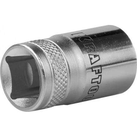 Торцовая головка KRAFTOOL &quot;INDUSTRIE QUALITAT&quot;, Cr-V, SUPER-LOCK, хромосатинированная, 1/2&quot;, 15 мм 27801-15_z01 купить в Урае