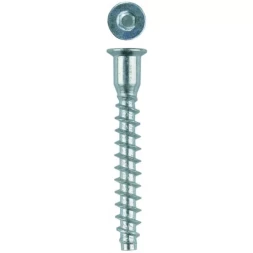 Винт-конфирмат ЗУБР оцинкованный, шестигранный шлиц, 7,0ммх70мм, 1800шт 4-308050-70-070