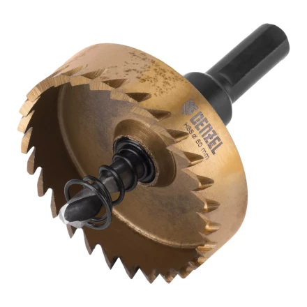 Коронка по металлу HSS, 50 мм, нитридтитановое покрытие Denzel 724116 купить в Урае