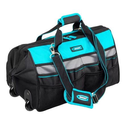 Сумка для инструмента Gross 90276, 500х280х290мм, выдвижная рукоятка, колеса, наплечный ремень купить в Урае