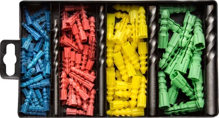 Набор STAYER Свeрла &quot;MASTER&quot; по бетону, с дюбелями, 5; 6; 8; 10мм, 120 предметов 29111-H4-120 купить в Урае