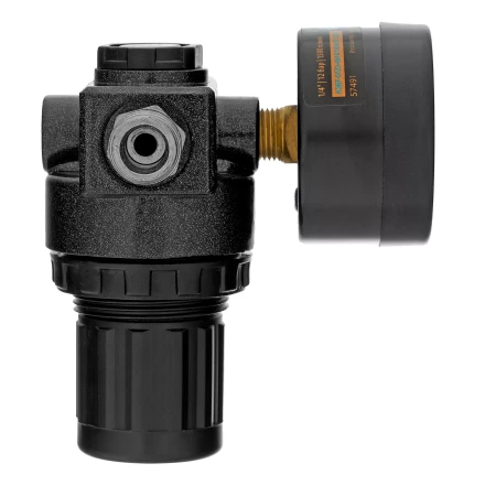 Регулятор давления с манометром Denzel R1500, 12 бар, 1/4&quot;, 57491 купить в Урае