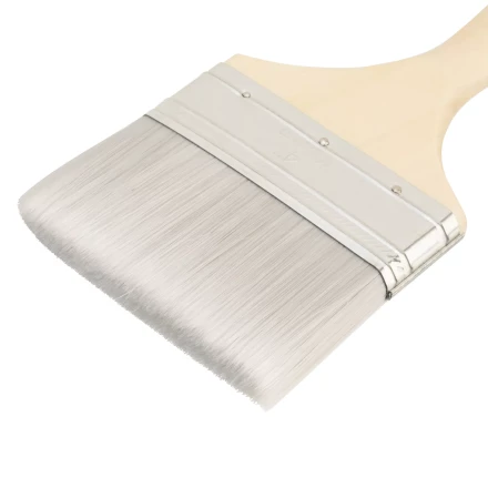 Кисть плоская для лаков &quot;Евро&quot; 4&quot;, искусственная щетина, деревянная ручка Matrix 83090 купить в Урае