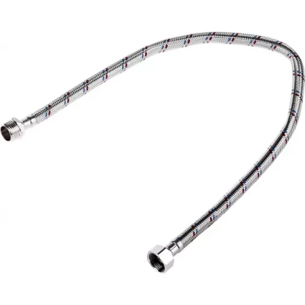 Подводка гибкая ЗУБР для воды, оплетка из нержавеющей стали, г/ш 1/2&quot; - 0,6м 51005-G/S-060 купить в Урае