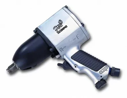 Пневмогайковерт SCORPIO YU-1200P 1/2” 62 кг/м, 2,4 кг, 340 л/мин  New Pin Clutch купить в Урае