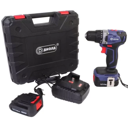 Аккумуляторная дрель-шуруповерт Диолд ДЭА-16Л-08 купить в Урае