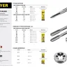 Плашка круглая ручная STAYER "MASTER", сталь 9ХС, для трубной резьбы G 1/2`` 28029-1/2 купить в Урае