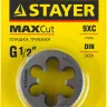 Плашка круглая ручная STAYER "MASTER", сталь 9ХС, для трубной резьбы G 1/2`` 28029-1/2 купить в Урае