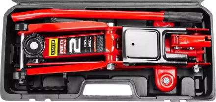 Домкрат гидравлический подкатной &quot;RED FORCE&quot;, 2т, 130-350мм, в кейсе, STAYER 43153-2-K 43153-2-K купить в Урае