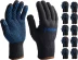 ЗУБР МАСТЕР, L-XL, полушерстяные перчатки с точечным ПВХ покрытием, утеплённые, противоскользящие, 7 класс, 10 пар (11462-H10) купить в Урае