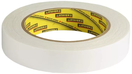 Двухсторонняя клейкая лента на вспененной основе, STAYER Professional 12231-25-05, белая, 25мм х 5м 12231-25-05 купить в Урае