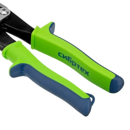 Ножницы по металлу, Сибртех 250 мм, прямой рез, сталь С55, двухкомпонентные рукоятки, 78336 купить в Урае