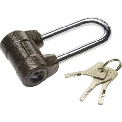 Замок навесной ЗУБР "МАСТЕР" облегченный, дисковый механизм секрета, ключ 7 PIN, удлиненная дужка d-10мм, 60мм 3720-4-01_z01