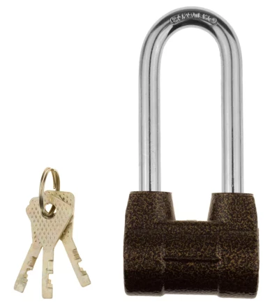 Замок навесной ЗУБР &quot;МАСТЕР&quot; облегченный, дисковый механизм секрета, ключ 7 PIN, удлиненная дужка d-10мм, 60мм 3720-4-01_z01 купить в Урае