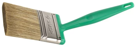 Кисть плоская ЗУБР ЭКСПЕРТ 2в1 БСГ-70 быстросъем голова с переменн углом, тип ЛАЗУРЬ смешанн щетина, пласт ручка, 75мм 4-01070-075 купить в Урае