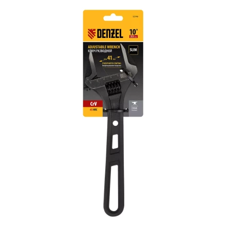 Ключ разводной Denzel 15749, 250 мм, CrV, кованый купить в Урае