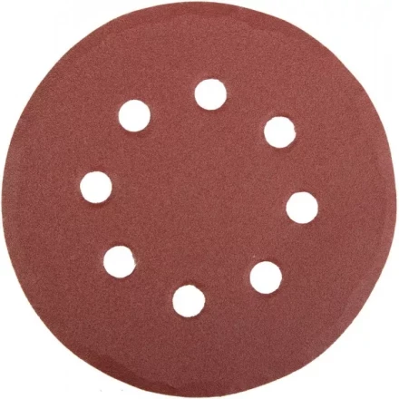 Круг шлифовальный универсальный STAYER &quot;MASTER&quot; из абразивной бумаги на велкро основе, 8 отверстий, Р180, 115мм, 5шт 35450-115-180 купить в Урае
