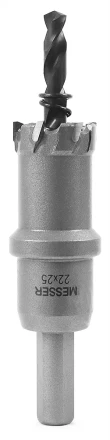 ТСТ коронка MESSER 22X25 с центрирующим сверлом и толкающей пружиной купить в Урае