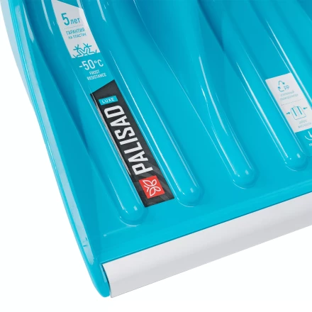 Лопата для уборки снега Palisad 61776, полипропилен, 350х405х1300мм, алюминиевый черенок, ПВХ накладка, LUXE купить в Урае