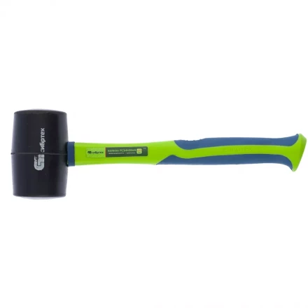 Киянка резиновая 680г черная резина с фибергласовой рукояткой СИБРТЕХ артикул 11165 купить в Урае