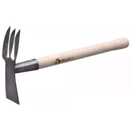 Мотыжка ЗУБР садовая комбинированная, лопатка + 3 зубца 4-39625 купить в Урае