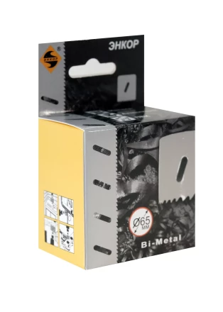 Коронка Bi-Metal Ф65 мм М3 Энкор 24165 купить в Урае