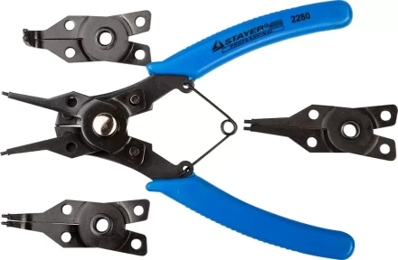 Съемник STAYER &quot;MASTER&quot; стопорных колец, в наборе с 4 насадками 2280 купить в Урае