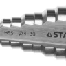 Сверло STAYER "MASTER" ступенчатое по сталям и цвет.мет., сталь HSS, d=4- 39мм,14ступ.d4-39,L -113 мм, трехгран.хв. 10мм 29660-4-39-14 купить в Урае