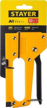 Степлер &quot;A 53&quot;, пластиковый корпус, для тонкой скобы тип 53 (4-8 мм), STAYER Master 3140_z01 купить в Урае
