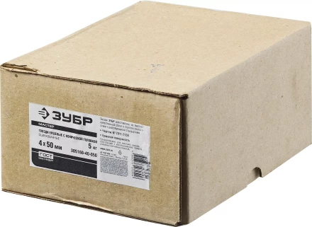 Гвозди ершеные с конической головкой чертеж № 7811-7459 коробка 5 кг серия МАСТЕР купить в Урае