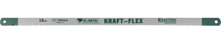 Полотно KRAFTOOL "KRAFT-FLEX" по металлу, Bi-Metal, 18TPI, 300 мм, 10 шт 15942-18-S10 купить в Урае