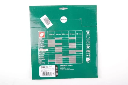 Диск пильный твердосплавный HAMMER Ф250х30мм 24зуб. купить в Урае