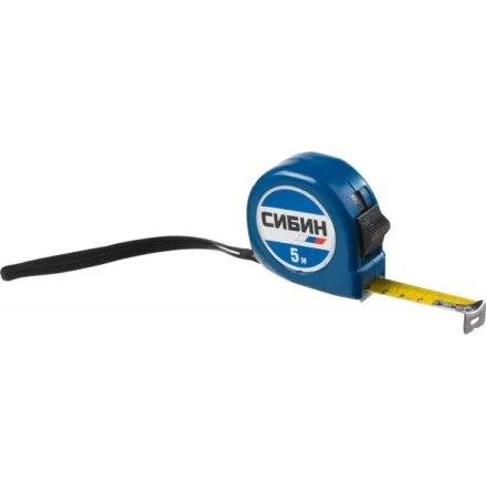 Рулетка СИБИН, пластиковый корпус, 5м/19мм 34020-05-19 купить в Урае