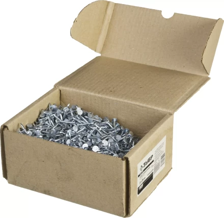 Гвозди ЗУБР &quot;МАСТЕР&quot; с большой потайной головкой оцинкованные чертеж №7811-7102, 3,0х25мм, 5кг 305090-30-025 купить в Урае