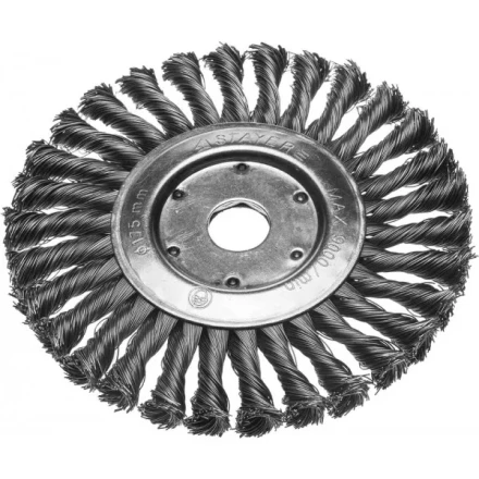 ЗУБР &quot;ПРОФЕССИОНАЛ&quot;. Щетка дисковая для УШМ, плетеные пучки стальной проволоки 0,5мм, 175х22мм 35190-175_z02 купить в Урае