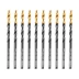 Сверло по металлу, 3,2 мм, HSS-Tin, Golden Tip, 10 шт. Denzel 717206 купить в Урае