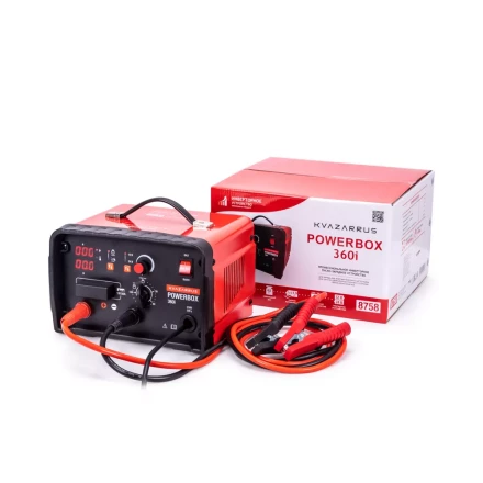 Инверторное пуско-зарядное устройство KVAZARRUS PowerBox 360i таймер цветная коробка купить в Урае