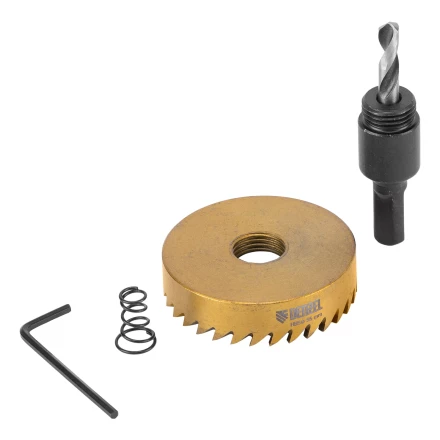 Коронка по металлу HSS, 55 мм, нитридтитановое покрытие Denzel 724118 купить в Урае