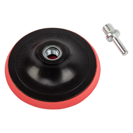 Насадка для дрели и УШМ с липучкой, 115 мм, с адаптером c М14 на d8 Сибртех 76234 купить в Урае