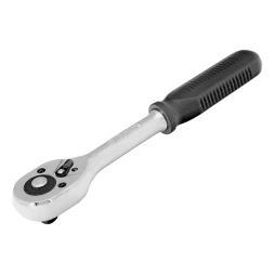 Ключ-трещотка 3/8", 45 зубьев, с быстрым сбросом, CrV, хром// Сибртех 14002