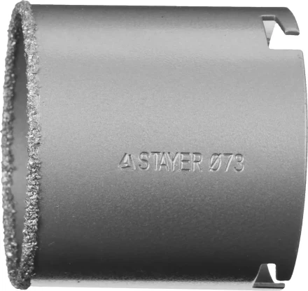 Коронка STAYER &quot;PROFESSIONAL&quot; кольцевая с карбидно-вольфрамовой крошкой, d=73мм 33345-73 купить в Урае
