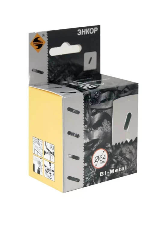 Коронка Bi-Metal Ф64 мм М3 Энкор 24164 купить в Урае