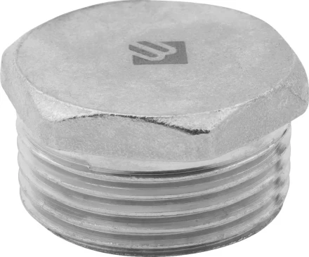 Заглушка ЗУБР &quot;ЭКСПЕРТ&quot;, никелированная латунь, 6-ти гранная головка, наружная резьба, 3/4&quot; 51297-S-3/4 купить в Урае