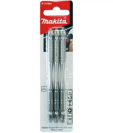 Биты Makita PH2 110мм 3шт, 2-х сторонние (B-21864) купить в Урае