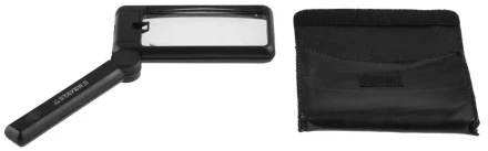 Лупа STAYER &quot;MASTER&quot; складная с подсветкой для чтения, 2-х/8-и кратное увеличение, размер линзы 100х50мм 40526 купить в Урае