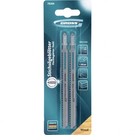 Полотна для электролобзика по дереву 2 шт 3165 GROSS 78266 купить в Урае